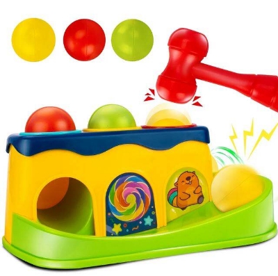 Picture of Hammer Toy, Children's Early Learning Skills Educational Toy for 1 Year Old and Up Children Gift for Boys and Girls-Multicolor