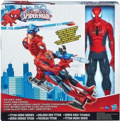 Picture of Hasbro A6747E27 Spider-Man Giant Action Figure with Spidercopter-Multicolor