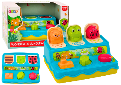 Picture of Game For Kids Pop Up Animal Pop Up Lights Sounds-Multicolor