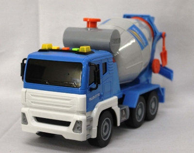 Picture of Brunte Kids Friction Powered Yellow Cement Mixer with Rotating Mechanism and Accessories with Light Horn and Sound Cars Toys for Kids, Multicolor, N6906-Multicolor