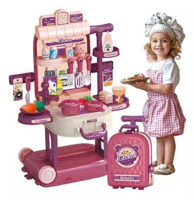 Picture of Home furnishing series storage diy box pulling small kitchen with lighting and music (excluding electricity)-Multicolor