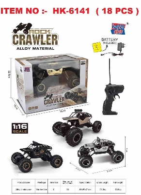 Picture of Elisian 1:16 Scale Remote Control Off Road Remote Control Truck 4WD | 4X4 Wheel Drive | Monster Truck | Rock Crawler 1:16 Rock Crawler Black-Multicolor