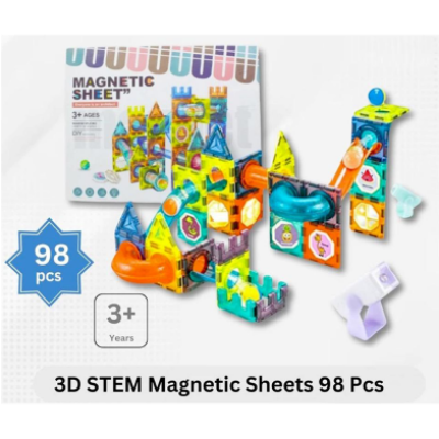 Picture of 3D STEM Magnetic Sheets 98 Pcs-Multicolor