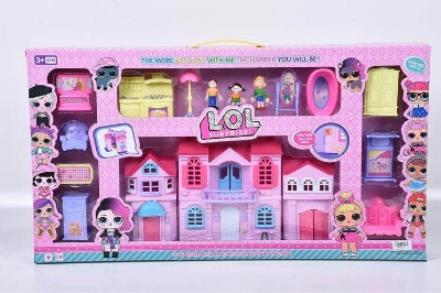 Picture of Villa with furniture set,family 1361-Multicolor