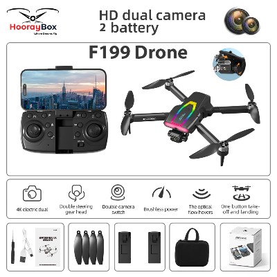 Picture of New F196 Drone Brushless Motor 4K HD Dual Camera WIFI FPV Dron 8K Professional Obstacle Avoidance Foldable Quadcopter/ Camera Drone/ Mini Drone-Multicolor
