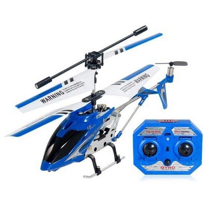 Picture of 3.5 Channels RC Helicopter with Gyro Infrared LS-222 Remote Control Helicopter Airplane Indoor Outdoor for Boys And Girls- Blue