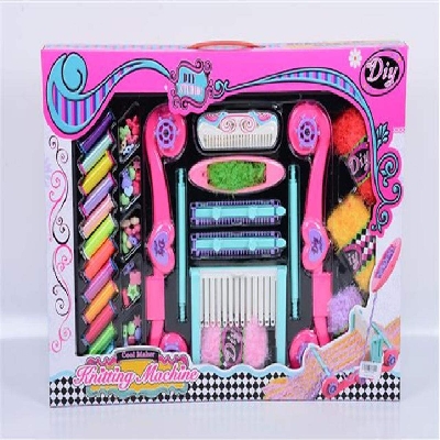 Picture of New attractive kids Loom, yarn, beads and thread DIY Knitting Machine Studio toys