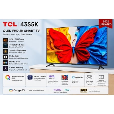 Picture of TCL 43 Inch S5K Full HD QLED Smart TV