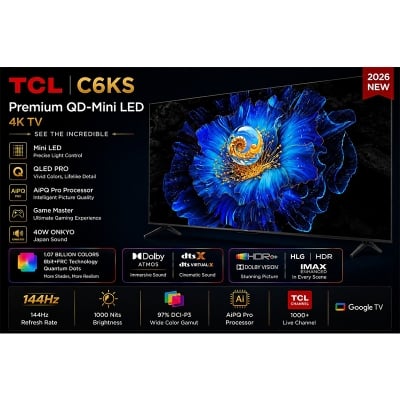 Picture of TCL 55 Inch C6KS 4K UHD QD Mini LED Smart TV