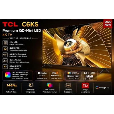 Picture of TCL 65 Inch C6KS 4K UHD QD Mini LED Smart TV