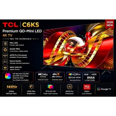 Picture of TCL 75 Inch C6KS 4K UHD QD Mini LED Smart TV
