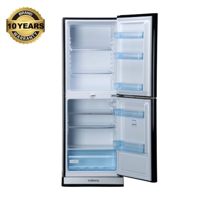 Picture of KONKA 240L 2-Door Top Mount Refrigerator Freezer Chiller with Premium Glass Mirror Finish - KRT-240GB-GM