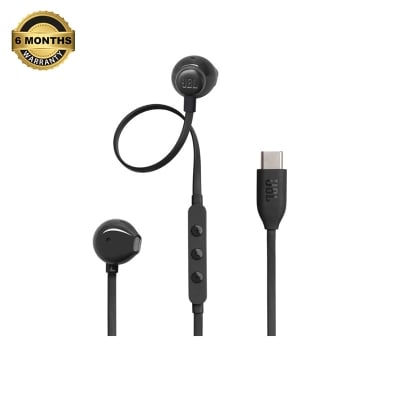 Picture of JBL Tune 305C USB Wired Hi-Res Earbud Headphones-Black