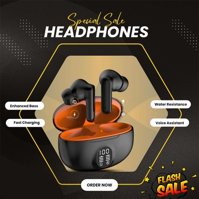 Picture of S510 TWS Wireless Bluetooth Headphones 5.3 Bluetooth Wireless Earbuds on Ultra-Long Life Battery in-Ear Bluetooth Headset By ByteBox