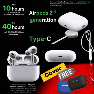 Picture of AirPods Pro Wireless Charging  Bluetooth Earbuds In-Ear Earphone