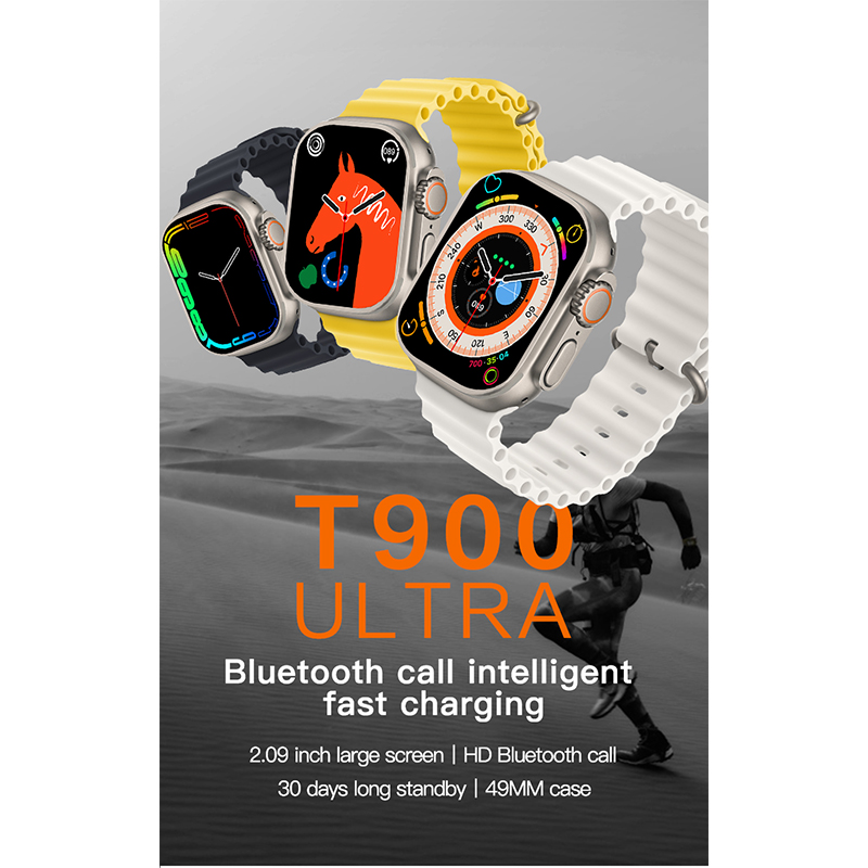 Picture of T800/T900 Ultra 2 Smart Watch 2.3" HD Screen Waterproof Bluetooth Calling Pedometer Heart Rate Blood Pressure Sleep Sports Watch for iPhone & Andriod Phone