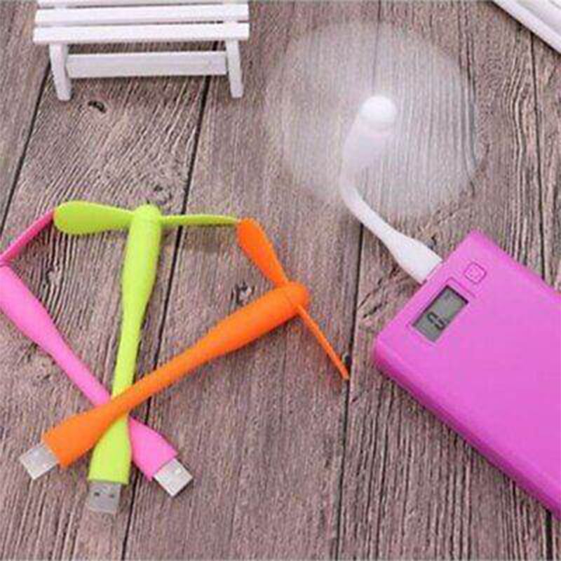 Picture of 2 in 1 USB Fan-LED Light Flexible Portable Mini Fan USB LED Light Lamp For Power Bank ,Laptop