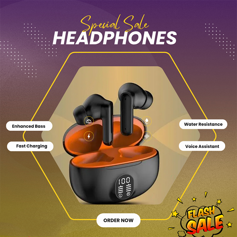 Picture of S510 TWS Wireless Bluetooth Headphones 5.3 Bluetooth Wireless Earbuds on Ultra-Long Life Battery in-Ear Bluetooth Headset By ByteBox