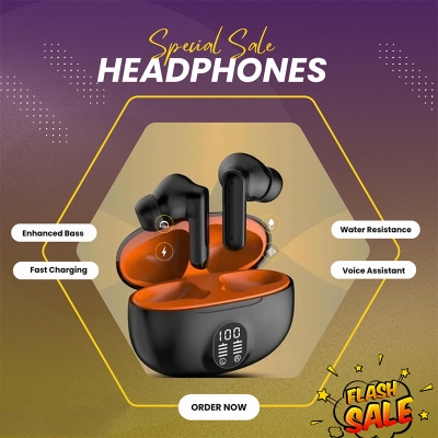 Picture of S510 TWS Wireless Bluetooth Headphones 5.3 Bluetooth Wireless Earbuds on Ultra-Long Life Battery in-Ear Bluetooth Headset By ByteBox