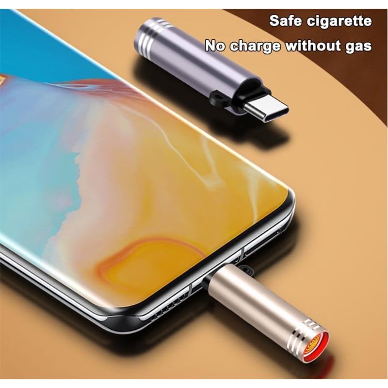 Picture of Outdoor Electric Lighter, mini flashlight with high brightness powered by Type-C connectors, bright LED flashlights perfect for travel, electronic component.