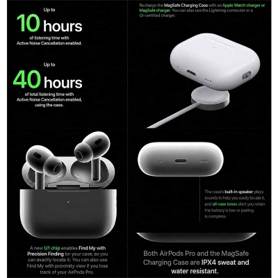 Picture of AirPods Pro 2nd genaration Wireless Charging  Bluetooth Earbuds