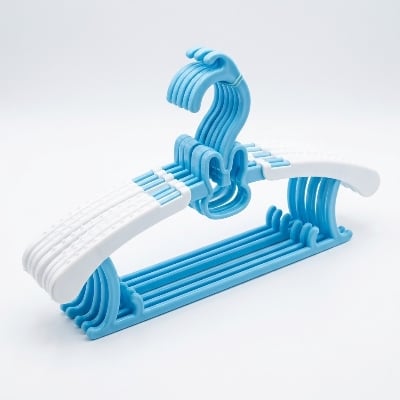 Picture of Expandable Kids Plastic Clothes Hanger Set – Extendable Anti-Slip Hangers for Baby to Kids Clothing