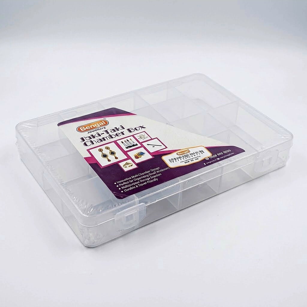 Picture of Bengal Tuki-Taki Chamber Box - Multi-Chamber Plastic Storage & Jewelry Organizer
