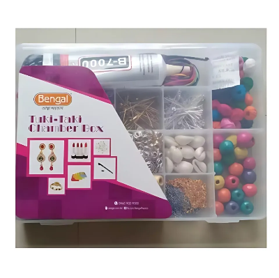 Picture of Bengal Tuki-Taki Chamber Box - Multi-Chamber Plastic Storage & Jewelry Organizer