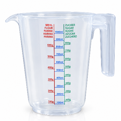 Picture of Bengal Measuring Cup 1000ml Transparent Plastic Measuring Jug with Handle