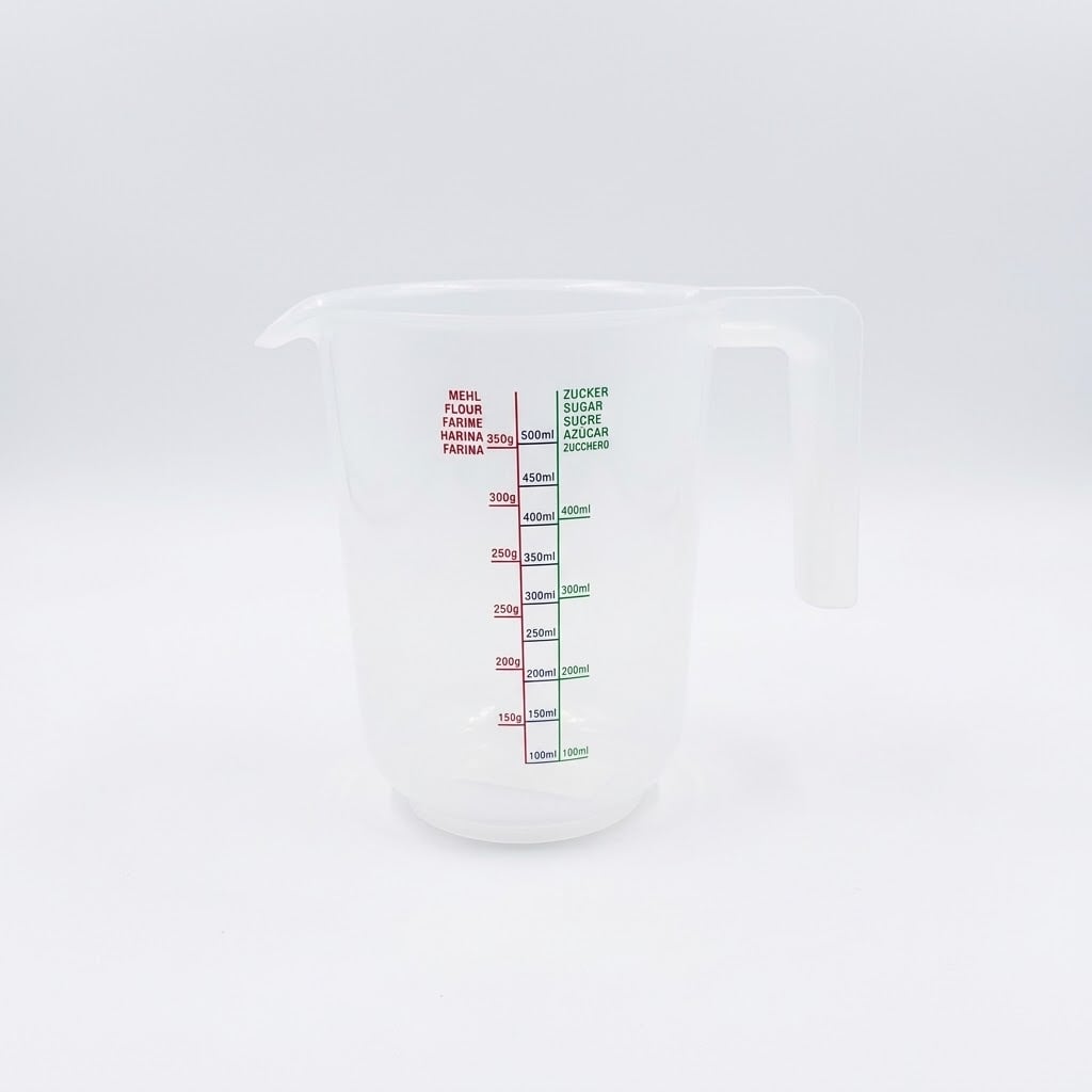 Picture of Bengal Plastic Measuring Jug 500ml with Flour, Sugar and Liquid Measurement Scale
