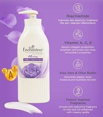 Picture of Enchanteur Alluring Satin Smooth Perfumed Body Lotion - 500ml - Multicolor