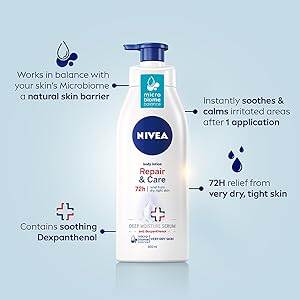 Picture of International Germany Nivea Body Repair & Care Body Lotion for male/ female - 400 ml - Multicolor