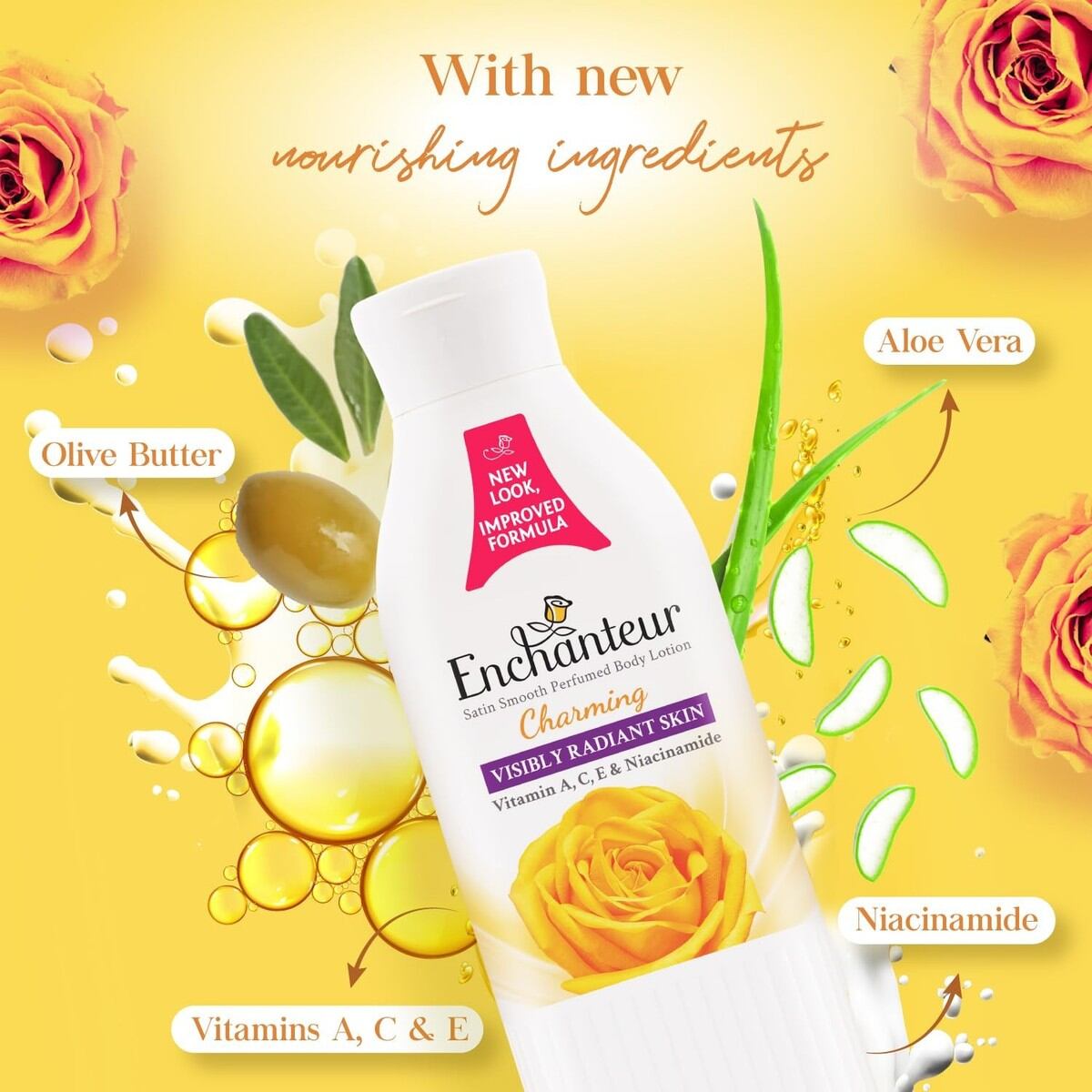 Picture of Enchanteur Charming Perfumed Body Lotion with Aloe Vera & Olive Butter 250 ml - Multicolor