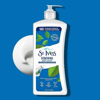 Picture of International new Zealand product Any season used st Ives RENEWING body lotion - 621 ml - Multicolor
