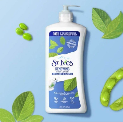 Picture of International new Zealand product Any season used st Ives RENEWING body lotion - 621 ml - Multicolor