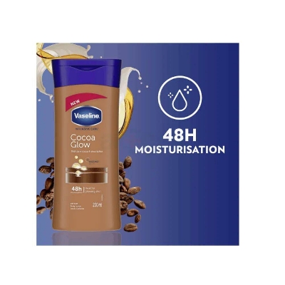 Picture of International European country Product  Vaseline Intensive Care Cocoa Glow Body Lotion 200 ml - Multicolor