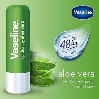 Picture of Korean Products Vaseline Lip Therapy Stick Aloe Vera 4.8g - Multicolor