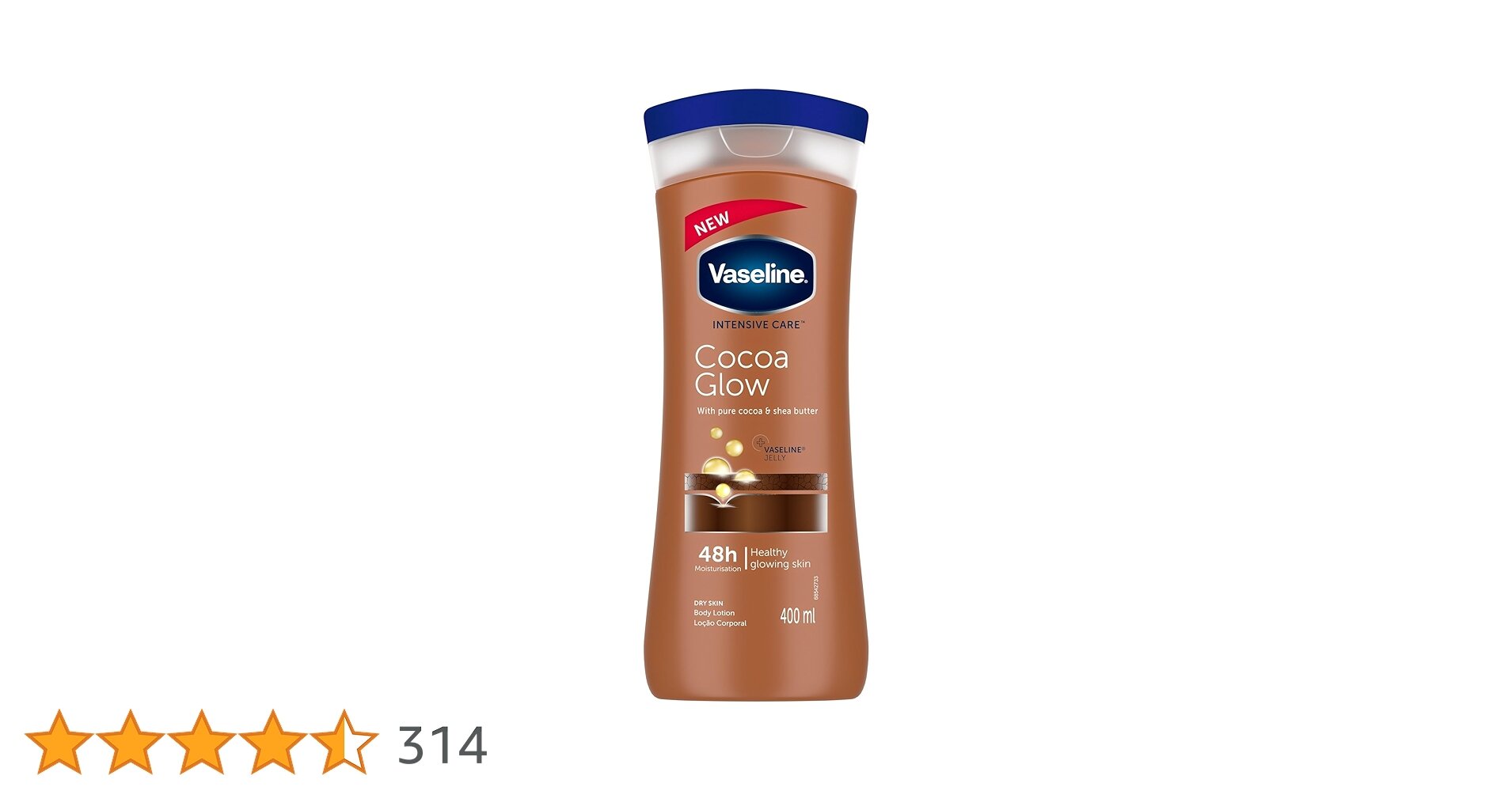 Picture of International Product Vaseline Intensive Care Cocoa Glow Moisturizing Body Lotion for Dry Skin 400ml - Multicolor