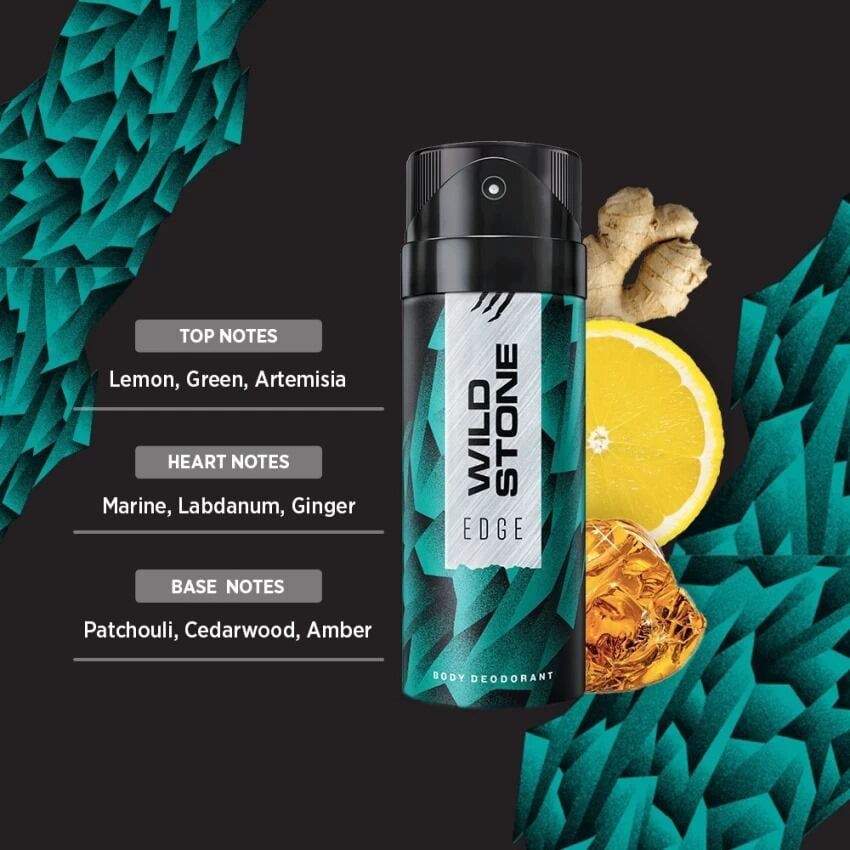 Picture of Indian product Body Spray Wild Stone Edge Deodorants Body Spray for Men, 150 ml - Multicolor