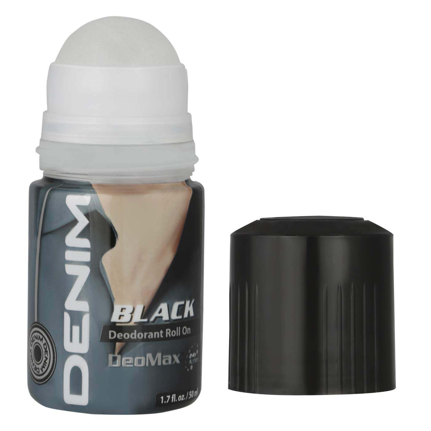 Picture of International UAE product DENIM BLACK body deodorant Roll on for male - 50 ml - Multicolor