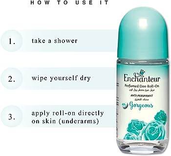 Picture of Enchanteur Perfumed Deodorant Roll-on Gorgeous used for male/ female - 50 ml - Multicolor