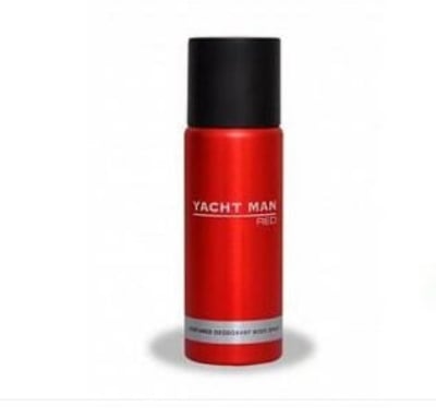 Picture of International UAE product Body Spray Yacht man RED used for male - 200 ml - Multicolor
