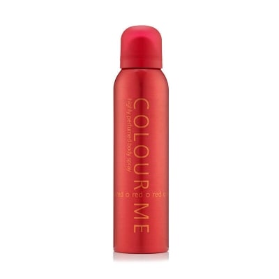 Picture of International UAE product Body Spray Colour Me Red Used for female - 150 ml - Multicolor