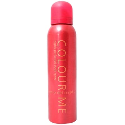 Picture of International UAE product Body Spray Colour Me Red Used for female - 150 ml - Multicolor