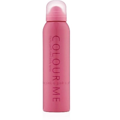 Picture of International UAE product Body spray Colour Me Pink Used for female - 150 ml - Multicolor
