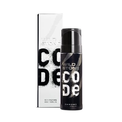Picture of Indian Product Wild Stone Code Chrome Body Perfume Spray No Gas For Men 120 Ml - Multicolor