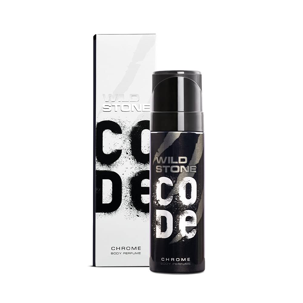 Picture of Indian Product Wild Stone Code Chrome Body Perfume Spray No Gas For Men 120 Ml - Multicolor
