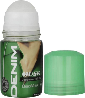 Picture of DENIM MUSK Body Deodorant Roll On for Men - 50 ml - Multicolor
