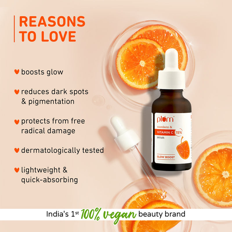 Picture of Plum 15% Vitamin C Face Serum with Mandarin - 20ml