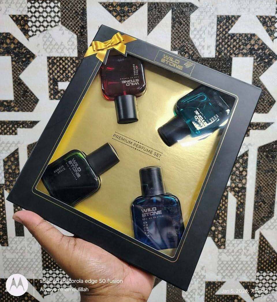 Picture of Wild Stone EDP Gift Set for Men | Edge, Ultra Sensual, Hydra Energy, and Forest Spice Pack of 4